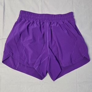 Lululemon Track That High Rise Short 5" * Lined College Purple Size 12